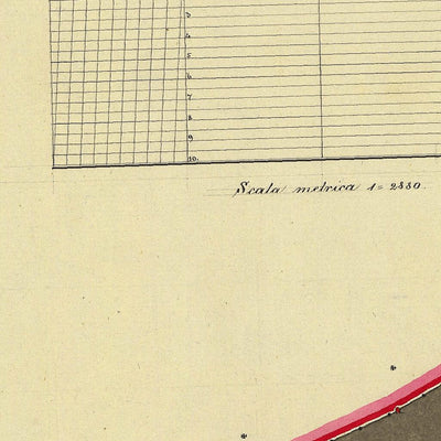 FLAVON Mappa originale d'impianto del Catasto austro-ungarico. Scala 1:2880 Preview 3