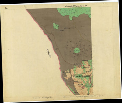 GRUMES Mappa originale d'impianto del Catasto austro-ungarico. Scala 1:2880 Preview 2