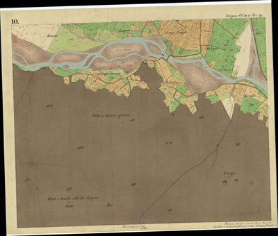 GRIGNO Mappa originale d'impianto del Catasto austro-ungarico. Scala 1:2880 Preview 2