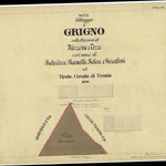 GRIGNO Mappa originale d'impianto del Catasto austro-ungarico. Scala 1:2880 Preview 1