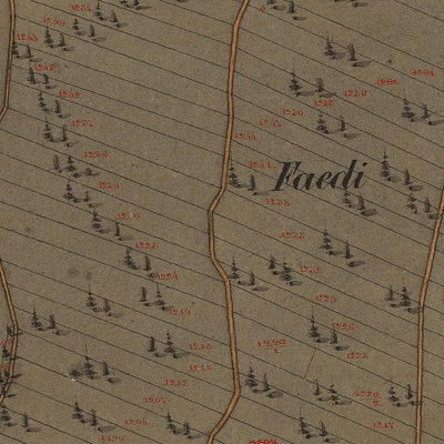 GRAUNO Mappa originale d'impianto del Catasto austro-ungarico. Scala 1:2880 Preview 3