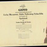 GIOVO Mappa originale d'impianto del Catasto austro-ungarico. Scala 1:2880 Preview 1