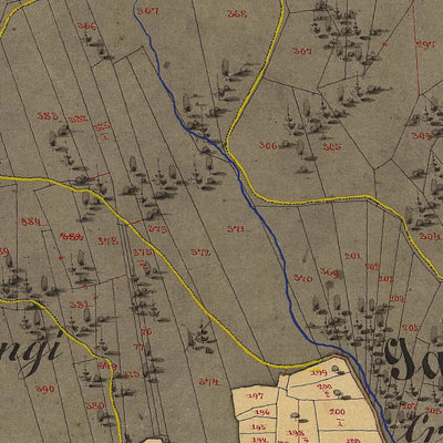 GARNIGA Mappa originale d'impianto del Catasto austro-ungarico. Scala 1:2880 Preview 3
