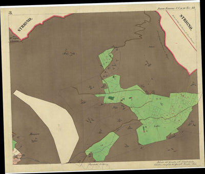 IVANO FRACENA Mappa originale d'impianto del Catasto austro-ungarico. Scala 1:2880 Preview 2
