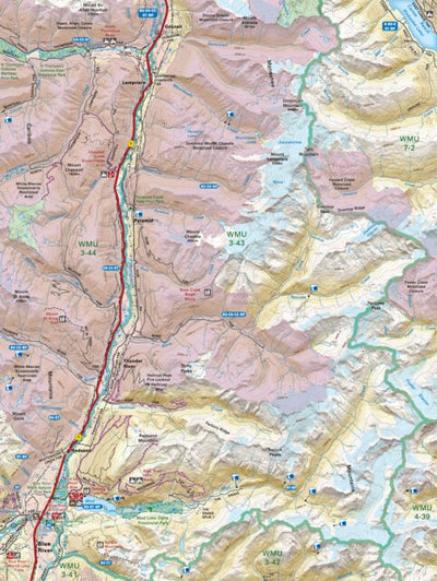 TOBC43 Blue River - Thompson Okanagan BC Topo Map Preview 1