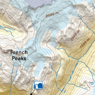 TOBC43 Blue River - Thompson Okanagan BC Topo Map Preview 3