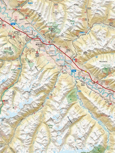 TOBC49 McBride - Thompson Okanagan BC Topo Map Preview 1