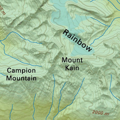 TOBC51 Mount Robson - Thompson Okanagan BC Topo Map Preview 3