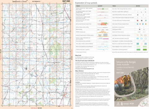 Mount Lofty Ranges Map 208D Preview 1