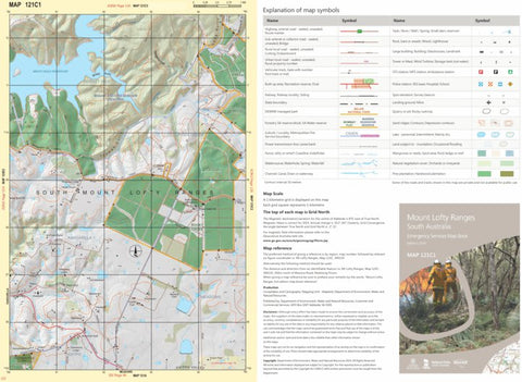 Mount Lofty Ranges Map 121C1 Preview 1