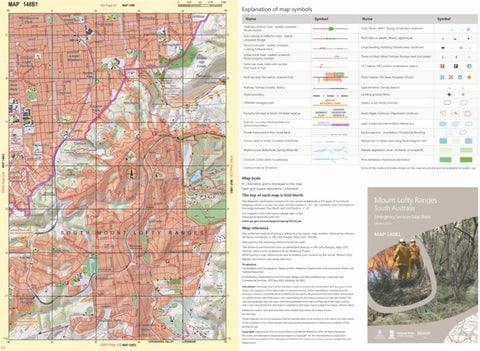 Mount Lofty Ranges Map 148B1 Preview 1
