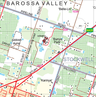 Mount Lofty Ranges Map 208A Preview 3