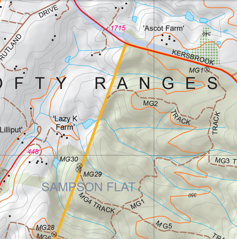 Mount Lofty Ranges Map 178A2 by Mapland - Department for Environment ...