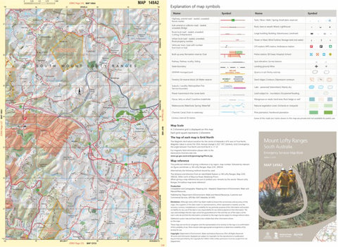 Mount Lofty Ranges Map 149A2 Preview 1