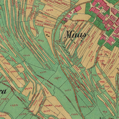 LEGOS Mappa originale d'impianto del Catasto austro-ungarico. Scala 1:2880 Preview 2
