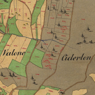 LUNDO Mappa originale d'impianto del Catasto austro-ungarico. Scala 1:2880 Preview 2