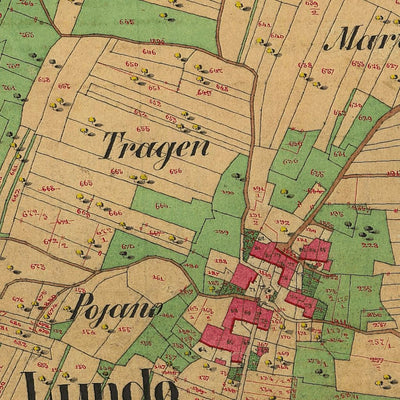 LUNDO Mappa originale d'impianto del Catasto austro-ungarico. Scala 1:2880 Preview 3