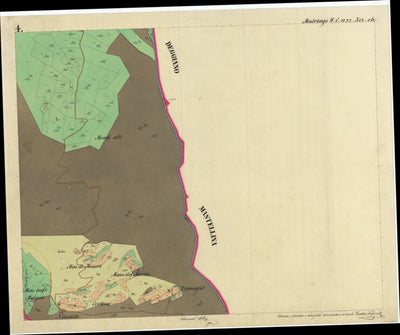 MESTRIAGO Mappa originale d'impianto del Catasto austro-ungarico. Scala 1:2880 Preview 2