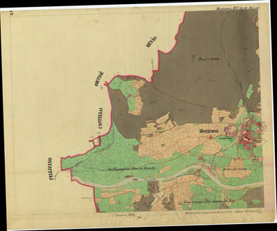 MEZZANA Mappa originale d'impianto del Catasto austro-ungarico. Scala 1:2880 Preview 2
