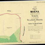 MOENA Mappa originale d'impianto del Catasto austro-ungarico. Scala 1:2880 Preview 1