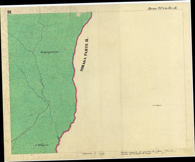 MOENA Mappa originale d'impianto del Catasto austro-ungarico. Scala 1:2880 Preview 2