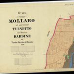MOLLARO Mappa originale d'impianto del Catasto austro-ungarico. Scala 1:2880 Preview 1
