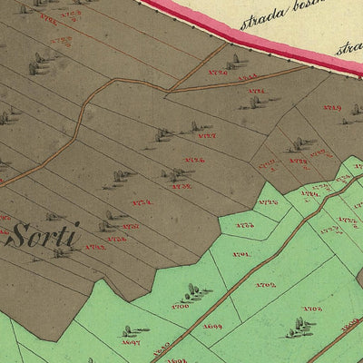 MOLVENO Mappa originale d'impianto del Catasto austro-ungarico. Scala 1:2880 Preview 3