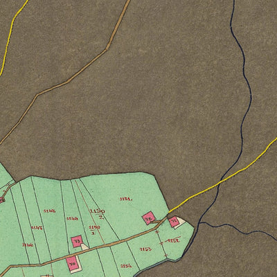 MONTAGNE Mappa originale d'impianto del Catasto austro-ungarico. Scala 1:2880 Preview 3