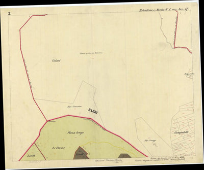 MONTES Mappa originale d'impianto del Catasto austro-ungarico. Scala 1:2880 Preview 2