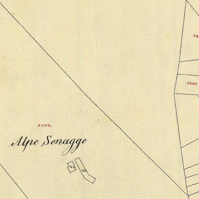 MONTES Mappa originale d'impianto del Catasto austro-ungarico. Scala 1:2880 Preview 3
