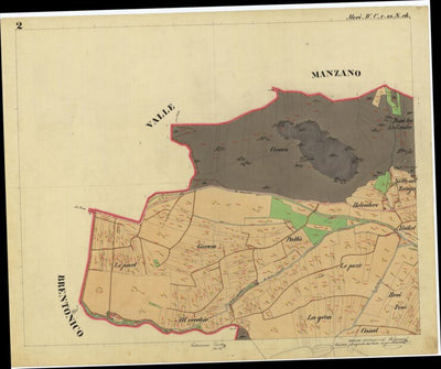MORI Mappa originale d'impianto del Catasto austro-ungarico. Scala 1:2880 Preview 2