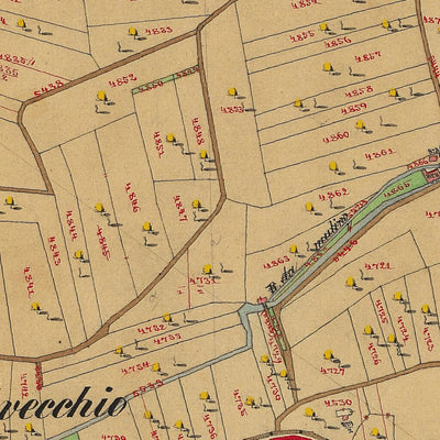 MORI Mappa originale d'impianto del Catasto austro-ungarico. Scala 1:2880 Preview 3