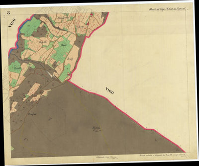 MASI DI VIGO Mappa originale d'impianto del Catasto austro-ungarico. Scala 1:2880 Preview 2