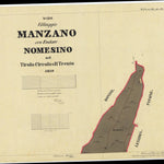 MANZANO Mappa originale d'impianto del Catasto austro-ungarico. Scala 1:2880 Preview 1