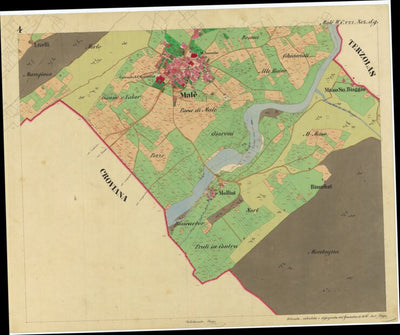 MALÈ Mappa originale d'impianto del Catasto austro-ungarico. Scala 1:2880 Preview 2