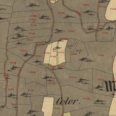 NORIGLIO Mappa originale d'impianto del Catasto austro-ungarico. Scala 1:2880 Preview 3