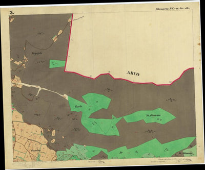 OLTRESARCA Mappa originale d'impianto del Catasto austro-ungarico. Scala 1:2880 Preview 2