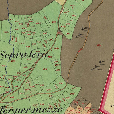 ORTISÈ Mappa originale d'impianto del Catasto austro-ungarico. Scala 1:2880 Preview 3