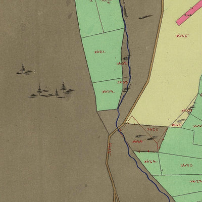 OSSANA Mappa originale d'impianto del Catasto austro-ungarico. Scala 1:2880 Preview 3