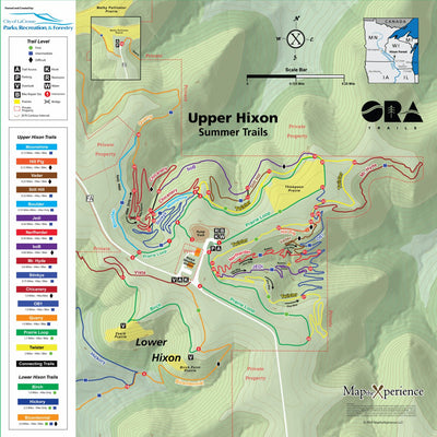 City of La Crosse Upper Hixon Trail Map Preview 1