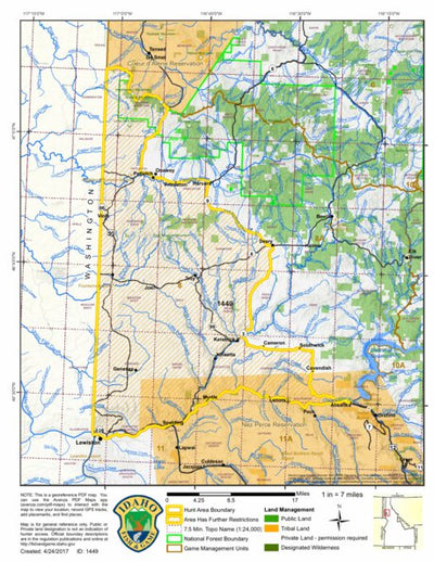 General Season Hunt Areas - Wolf - Unit 8 private lands only Preview 1