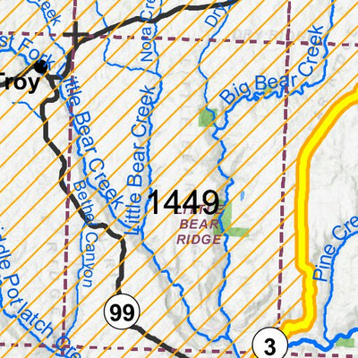General Season Hunt Areas - Wolf - Unit 8 private lands only Preview 2