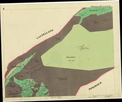 PEDERSANO Mappa originale d'impianto del Catasto austro-ungarico. Scala 1:2880 Preview 2