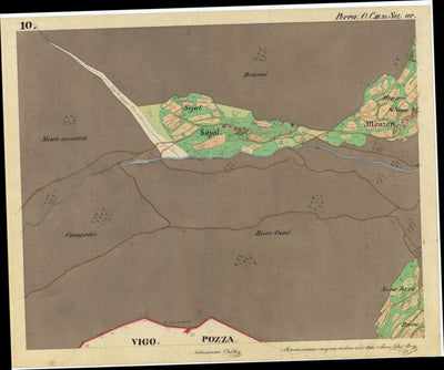 PERRA Mappa originale d'impianto del Catasto austro-ungarico. Scala 1:2880 Preview 3