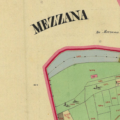 PIANO Mappa originale d'impianto del Catasto austro-ungarico. Scala 1:2880 Preview 3