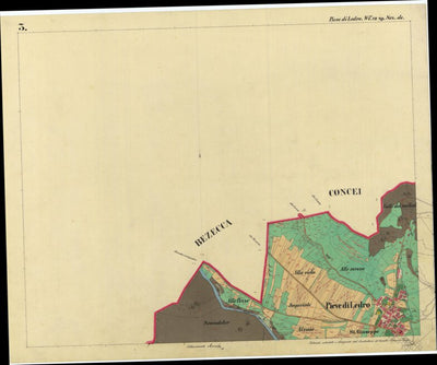 PIEVE DI LEDRO Mappa originale d'impianto del Catasto austro-ungarico. Scala 1:2880 Preview 2