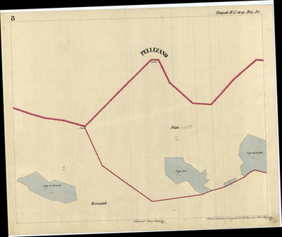PINZOLO Mappa originale d'impianto del Catasto austro-ungarico. Scala 1:2880 Preview 3