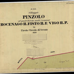 PINZOLO Mappa originale d'impianto del Catasto austro-ungarico. Scala 1:2880 Preview 1