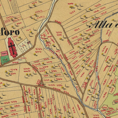 POMAROLO Mappa originale d'impianto del Catasto austro-ungarico. Scala 1:2880 Preview 3