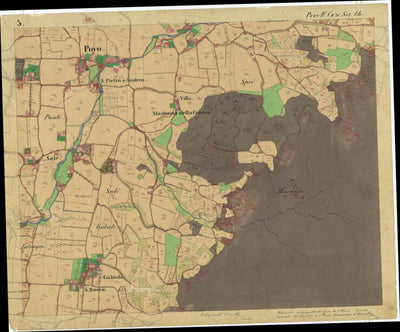POVO Mappa originale d'impianto del Catasto austro-ungarico. Scala 1:2880 Preview 2
